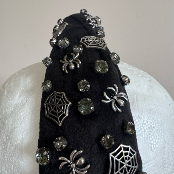 Lele Sadoughi 1st Edition Halloween Black and Silver Embellished Headband HTF - Picture 12 of 16